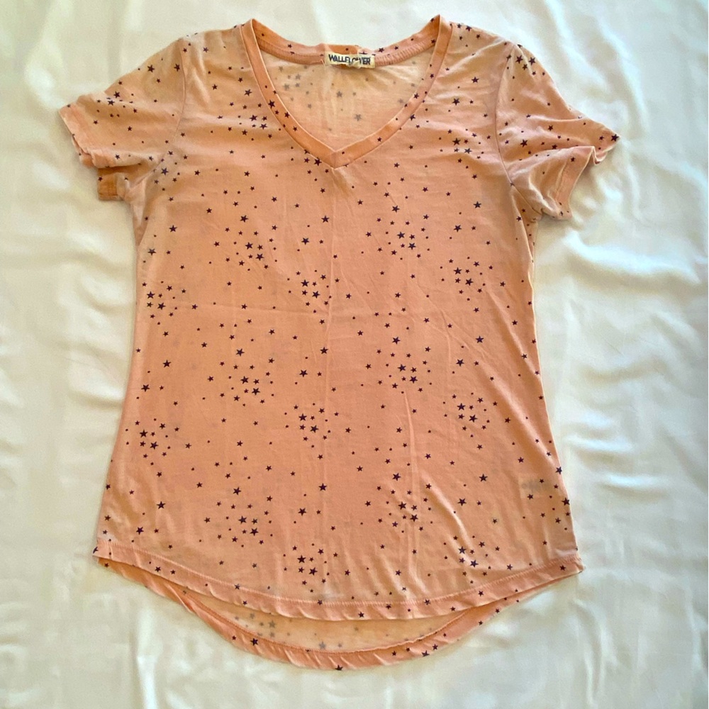 Peach light weight tee